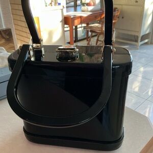 Vintage Lucite Black Purse